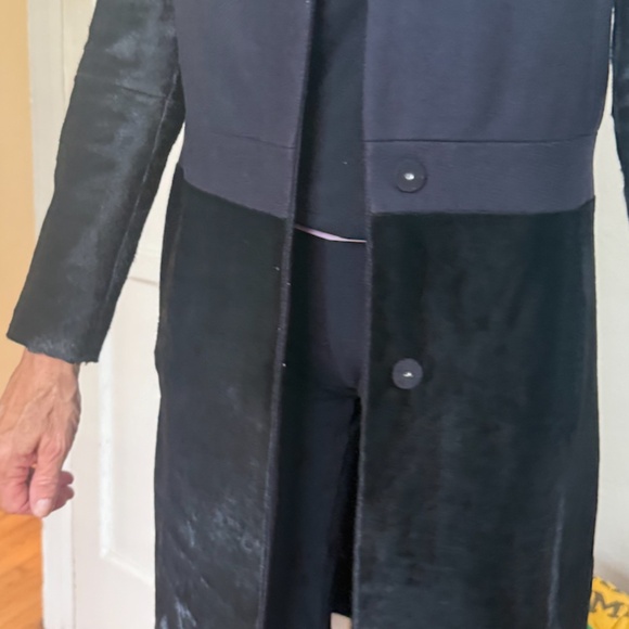 Tory Burch Zoe Coat Wool Calfskin - Picture 14 of 15